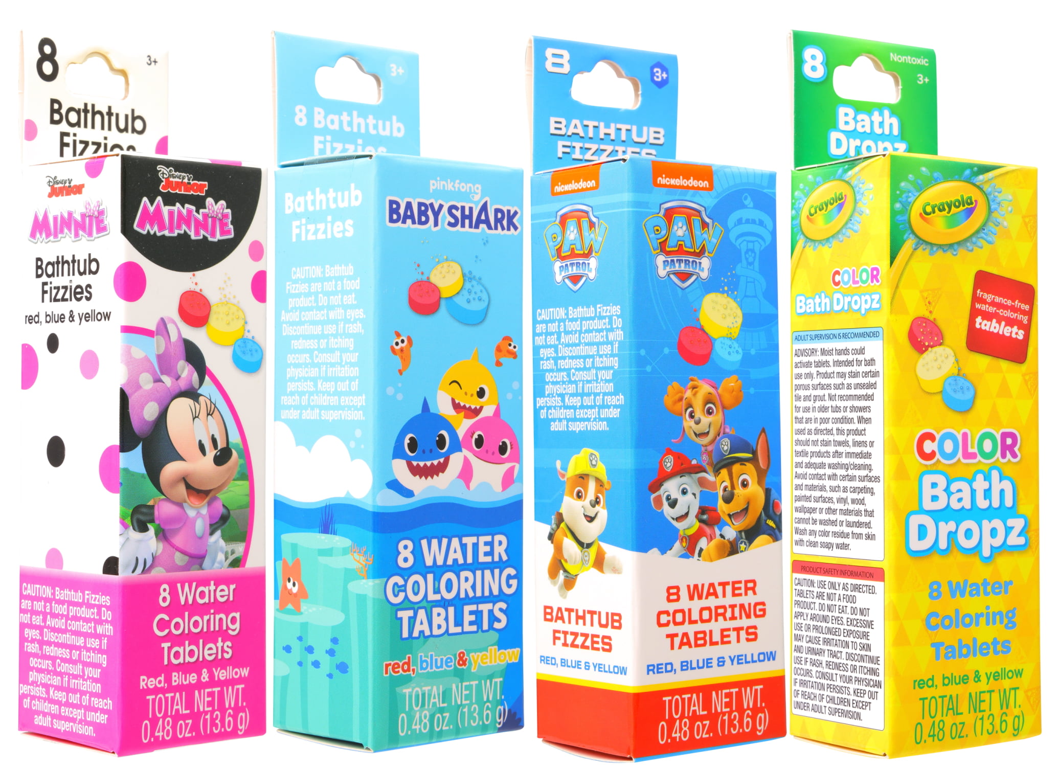 Bath Time Color Tablets for Kids on Wood Background Stock Image - Image of  cosmetic, health: 88675987