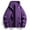 Purple, variant on COSFO Gray Men's Rain Jacket Hooded Winter Windbreaker Waterproof Long Sleeve Loose Fit Hiking Full Zip Mens Sport Coat