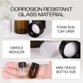 thumbnail image 3 of Beauticom Vial De Vidrio Ámbar De 2 Ml, 144 Piezas, Para Aceites Esenciales, Sueros De Fragancias De Aromaterapia, Rociadores Con Reductor De Orificio Y Cuentagotas, 3 of 5
