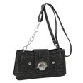 thumbnail image 1 of Embrague Femenino Bolso de la axila de la moda de las mujeres Bolsos de la cartera del dril de algodón de la cadena de moda para el regalo (negro) Likrtyny Para Estrenar, 1 of 8