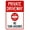 Warning Sign 1, variant on No Wake Zone 5 Mph Idle Speed Warning Sign - 8"x12", Marina Metal Decor for Business, Home, Outdoor/Indoor, Road, Yard, Garage