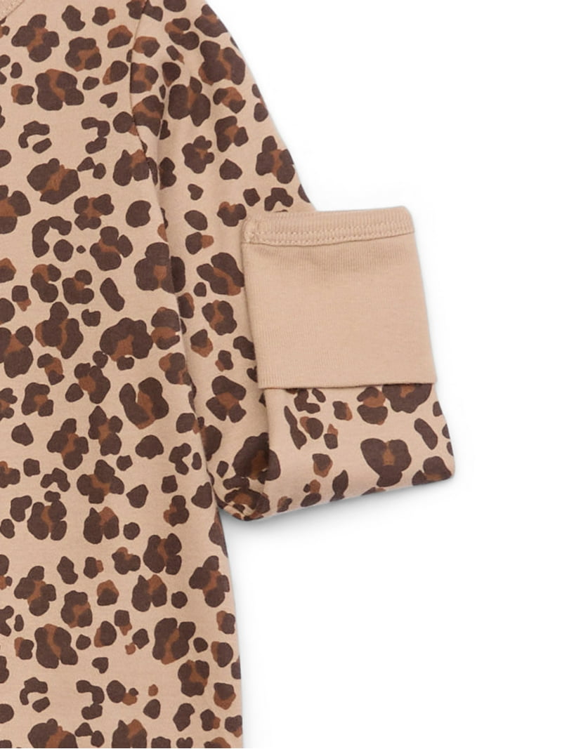đồ ngủ Wonder Nation Baby Boys or Girls Zip Front Footed Pajamas