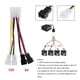 thumbnail image 2 of Cable de alimentación Molex a ventilador de 3 pines JShteea adaptador de 4 pines 12v * 2 / 5v * 2 1pcs, 2 of 3