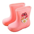 thumbnail image 1 of MIASHUI Bottes de Pluie Imperméables Confortables pour Tout-Petits et Enfants Garçons et Filles, Rose, 3,5-4 Ans, 1 of 4