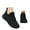 Black, variant on Womens Running Tennis Shoes Slip on Walking Mesh Breathable Fashion Sneakers(Green,6.5)