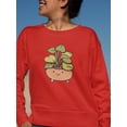 thumbnail image 2 of Cute Hoya Buddy Sweatshirt Women -Smartprints Designs, Female XX-Large, 2 of 4
