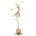 thumbnail image 4 of Estatua de niña bailando, escultura de Metal para exteriores, decoración de jardín para estantería de césped, terraza, 4 of 10