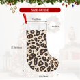 thumbnail image 2 of Flannel Christmas Stocking 17.7×11×7in Soft And Light Touch Good Socks Splicing Design Can Be Used For Hanging Leopard_2, 2 of 8