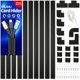 thumbnail image 1 of Cable Hider Delamu, ocultador de cables de pared para TV montado en la pared, 4 m, negro, 1 of 1