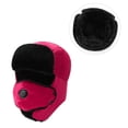 thumbnail image 2 of Minnieouse Gorro de pelusa de invierno para deportes al aire libre, gorro a prueba de viento para mantener el calor, esquí, senderismo, norte de Europa, Sombreros Rosa roja Minnieouse AP000312-04, 2 of 5