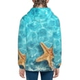 thumbnail image 6 of Sikiie Starfish And Seashell On The Beach 1 Zip Up Hoodie Teenage, hoodies for Teenage, Zipper Sweatshirt Jacket for Daily, Traveling-Medium, 6 of 6