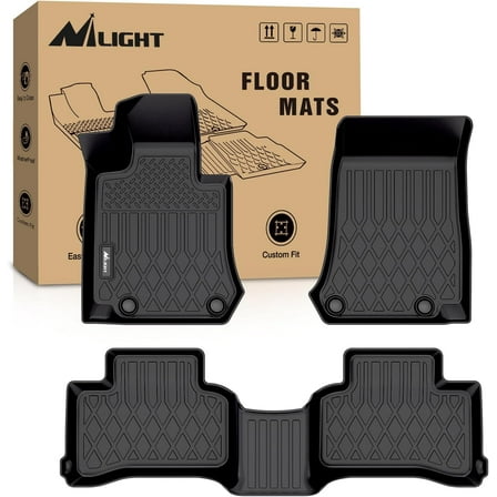 Nilight TPE Floor Mats for Mercedes Benz GLC 300 GLC 43 GLC 63 2016 2017 2018 2019 2020 2021 2022,All Weather Custom Fit Heavy Duty Floor Liners