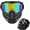 Colored, variant on Detachable Full Face Mask for Welding and Riding, Anti Fog Impact Resistant Windproof Goggle Shield, Face Protection for Adults