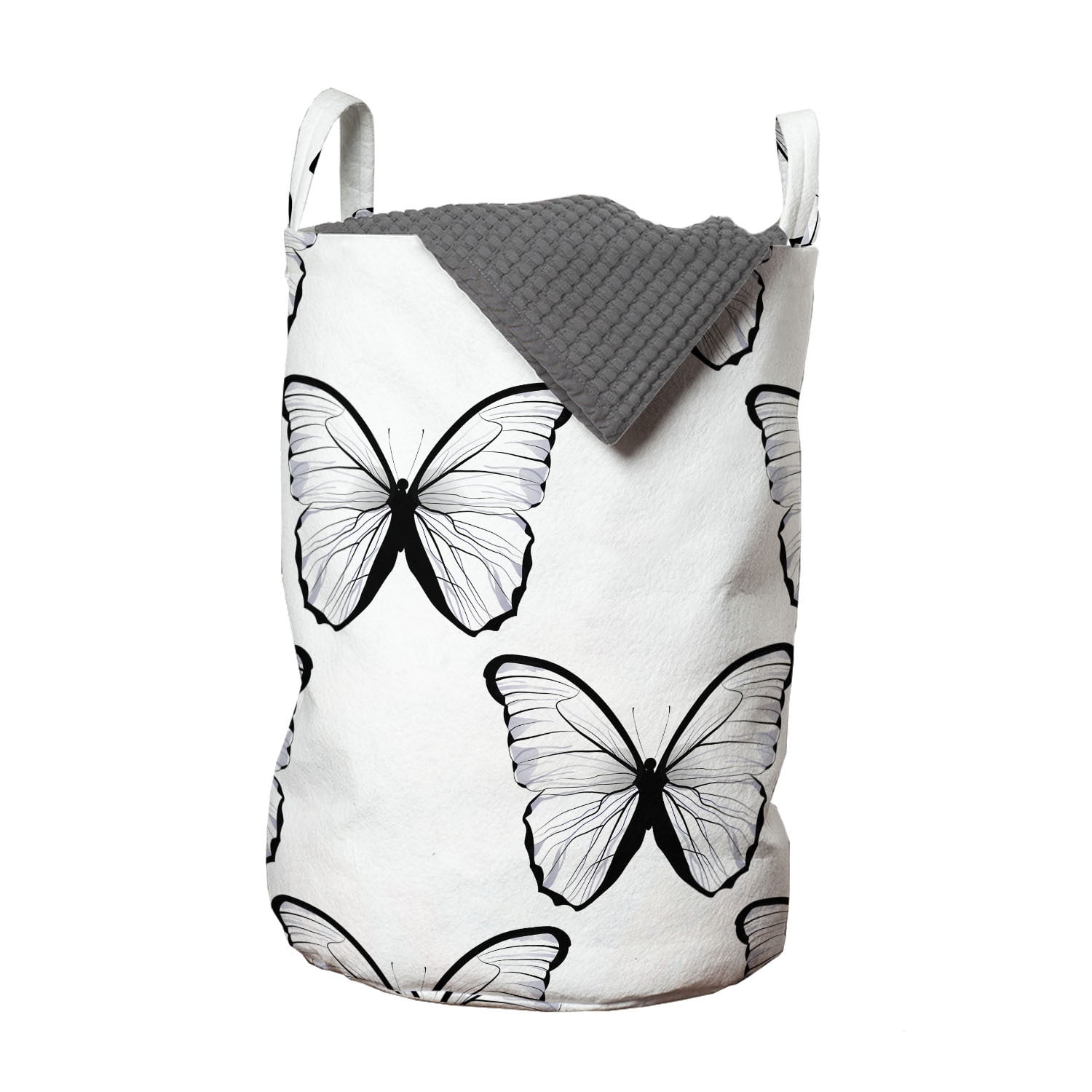 Spring Laundry Bag, Madam Butterfly Wings Victorian Feminine Mother
