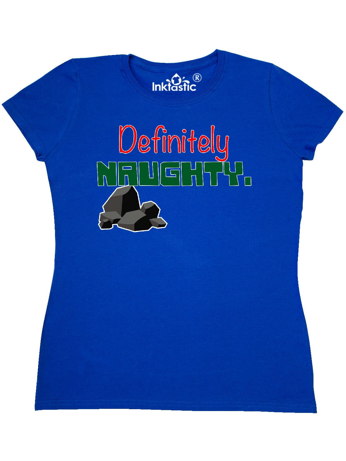 INKtastic - Definitely Naughty Graphic Women's T-Shirt - Walmart.com ...