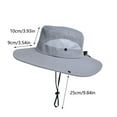 thumbnail image 3 of PEONAVET Wide Brim Fishing Hat,Sun Protection Bucket Hat ,Summer Sun Hat for Outdoor Fishing, Beach & Hiking, Paddling, Rowing, Kayaking（Light Blue）, 3 of 7