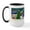 White/Black Inside, variant on CafePress - Xmas Magic & Newfie Large Mug - 15 oz Ceramic Large White Novelty Mug