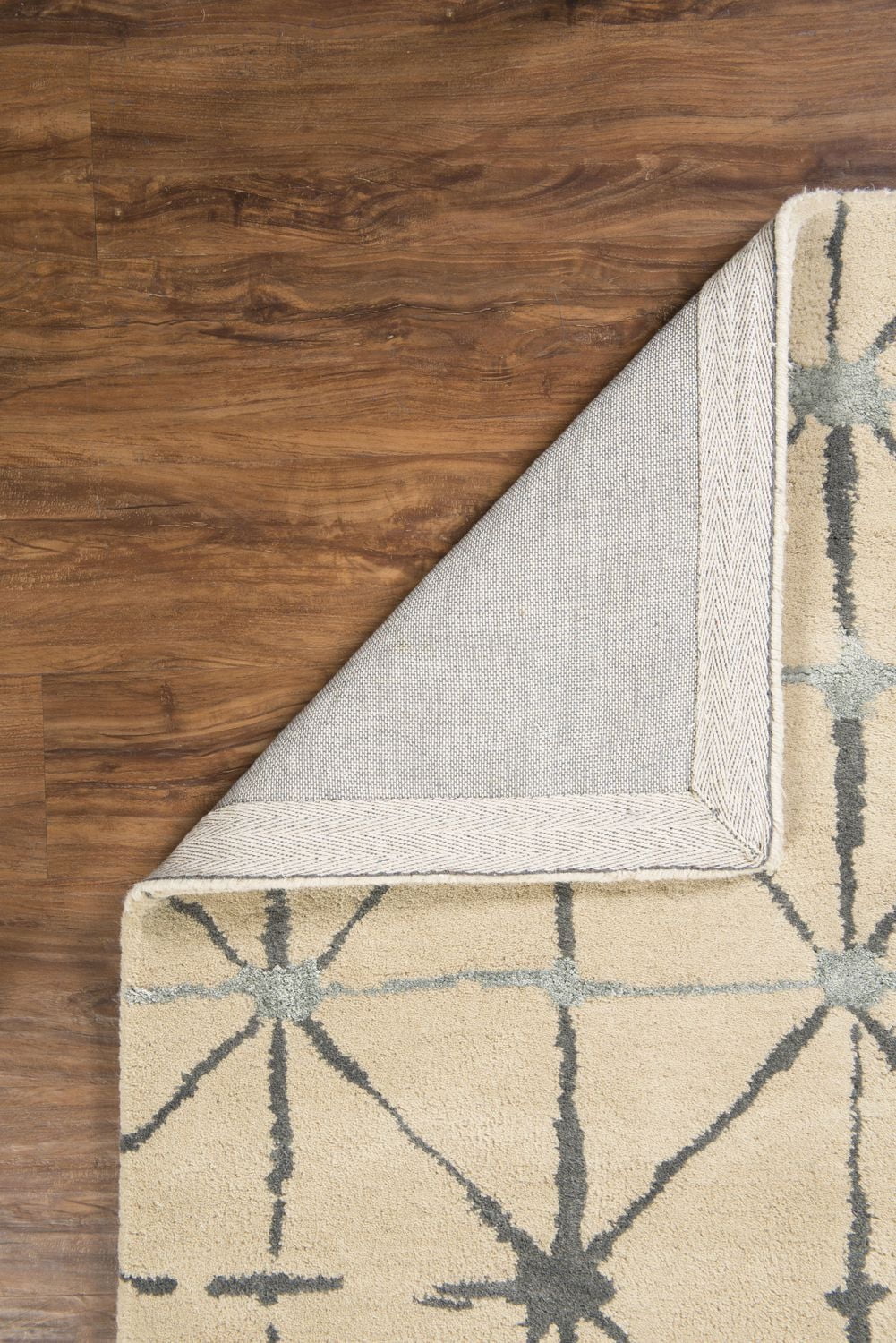 Aspire Wool Triangle Ivory & Grey 2' x 3' Accent Rug