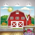 thumbnail image 5 of Fondo de animales de granja para niños, cartel de fondo con foto de granero para fiesta de feliz cumpleaños, 1 ud. JAMW Sencillez, 5 of 5