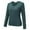 Green, variant on Women's Slim Fit Lined Thermal Underwear Crew Neck Long Sleeve Shirt Base Layer Winter Warm Top