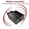 thumbnail image 4 of Cargador de carga rápida QC3.0 5V3A Cabezal de carga para teléfono móvil estándar europeo y americano británico Adaptador de viaje de alta potencia de 15 W, 4 of 5