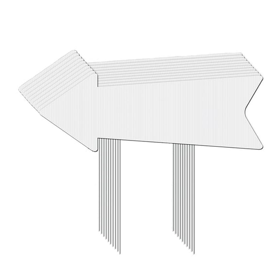 5-Pack Outdoor Marker Set with Stakes, All-Weather Composite for Address Display & Garden Decor