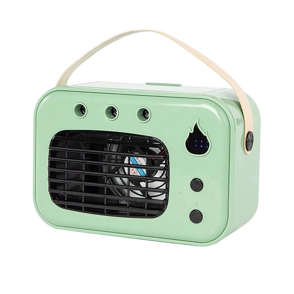 Portable Air Cooler USB Desktop Air Chiller with 3 Speeds, Mini Evaporative Cooler White Green