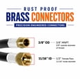 thumbnail image 2 of Flame King 24" Thermo Plastic Hose Assembly for LP & Natural Gas 3/8" in Diameter, 2 of 8