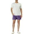 thumbnail image 2 of INSPIRE CHIC Men's Shorts Drawstring Waist Mesh Lining Board Beach Swimwear 32 Purple, 2 of 7