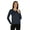 Navy Blue, variant on Inkmeso Solid Button Henley T-shirt For Womens Casual BasicLong SleeveTee T-shirts