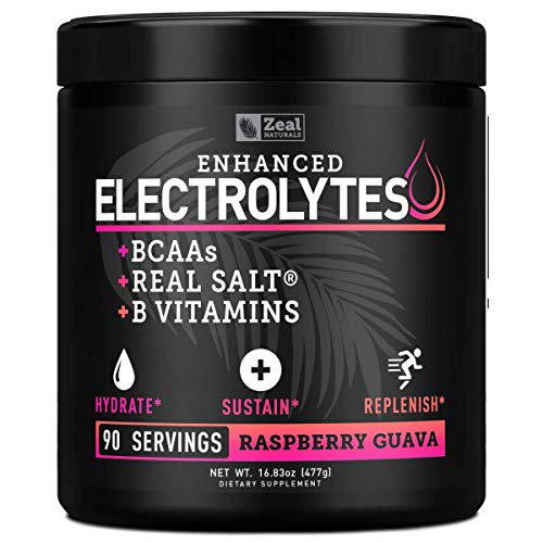 Enhanced Electrolyte Powder (Raspberry Guava 90ct) Sugar Free + BCAA, B