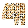 thumbnail image 4 of Miaoju Halloween Pajamas Set Print Top and Pant Set Cotton Home Clothes 2 Piece Pjs, 4 of 5
