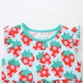 thumbnail image 5 of CAUYDY Toddler Girl Dress Baby Girls Summer Casual Short Sleeve Dresses Little Girl Floral Print Sundress Princess Dress for Kids 2T 3T 4T 5T 6T 7T 8T (Sizes 4-5 Years,D1-Red), 5 of 9