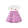 thumbnail image 2 of Emy Dola Little Girls Tulle Dress Toddler Birthday Easter Party Tutu Sundress Flutter Sleeve Summer Tutu Skirts for 1-8 Years, 2 of 9