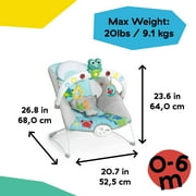 Baby Einstein Ocean Explorers Kick to It Neptune Musical Bouncer Seat, Unisex, Ages 0-6 Months