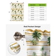 thumbnail image 5 of Tropical Plant Palm Trees In Summer Window Curtain for Living Room Kitchen Tie-up Roman Curtain Home Decor Balcony Blinds Drapes, 5 of 5