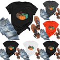 thumbnail image 1 of Fiudx Ofertas y Liquidaciones Blusa de Manga Corta con Cuello Redondo y Estampado a La Moda para Mujer, 1 of 5