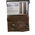 thumbnail image 2 of Set Of 2 Coco Blackout Grommet Top Curtain Panels, Energy Saving, Blocks Noise, Coffee Brown, 2 of 3