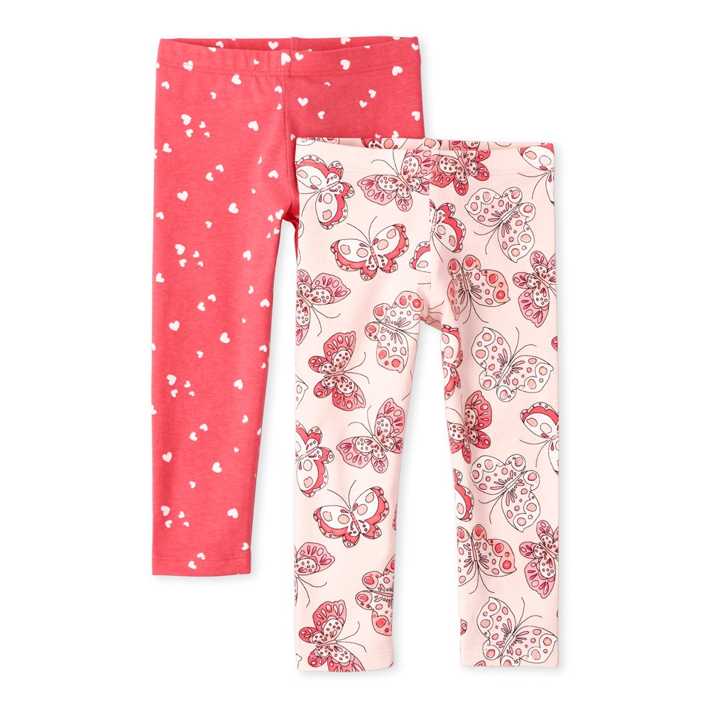 The Children's Place The Children's Place Baby Girls & Toddler Girls Printed Leggings, 2Pack