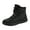 Black, variant on Boys Girls Snow Boots Wide Toe Box Waterproof Barefoot Minimalist Ankle Winter Furry Boots for Kids (Black,2)