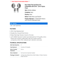 thumbnail image 2 of Rear Brake Pad and Rotor Kit - Compatible with 2010 - 2016 Toyota Prius - HQ Brakes, 2 of 2