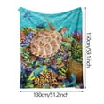 thumbnail image 3 of Xihbxyly Manta de Franela, Suave Tela de Felpa, Patrón Resistente a La Decoloración, Acogedora Decoración para Sofá y Cama, Apta para Pieles Sensibles, para Usar En Cualquier Estación, Cómoda. Tamaño, 3 of 4