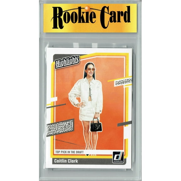 Certified Mint  Caitlin Clark 2024 Panini #H15 Donruss Top Pick in the Draft Rookie Card Iowa Hawkeyes