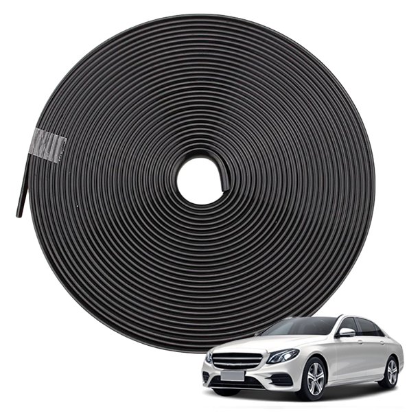 Decorativas para Cubo Coche Anticolisión Anillo Protección Neumáticos Antiarañazos para Cubo Pegatinas Línea Decorativa Suministros Modificación 8M (negro