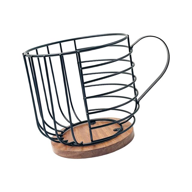 Coffee Pod Holder Organizer Cup Wire Coffee Pod Basket Para Kitchen Pod Negro Sin Letras Sunnimix Soporte para cápsulas de café