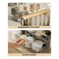thumbnail image 4 of Estuche organizador de maquillaje Omeily, tamaño grande, diseño transparente, 4 of 7