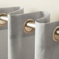 thumbnail image 4 of Exclusive Home Loha Linen Grommet Top Curtain Panel Pair, 54"x96", Silver, 4 of 8