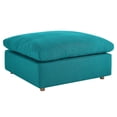 thumbnail image 6 of Modway Commix Modern Down Filled Overstuffed Fabric Ottoman in Teal, 6 of 7