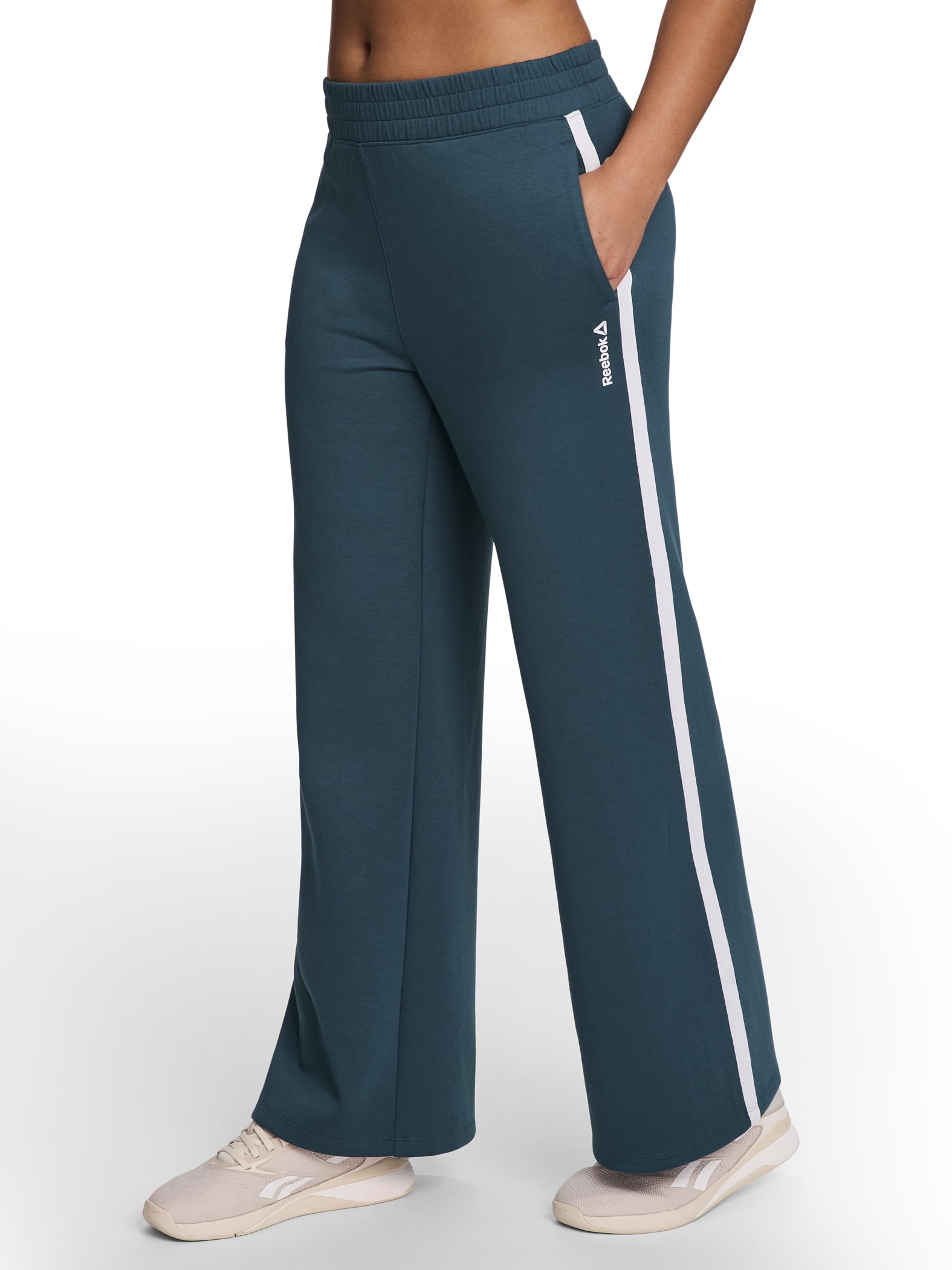 Reebok Women's Gym Class Wide Leg Pant with Pockets, Sizes XS-XXXL