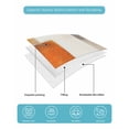 thumbnail image 5 of Quilts Twin Size, Burnt Orange Beige Soft Comforter Bedding Set for Bed, Abstract Modern Oil Painting Geometric Lightweight Quilted Bedspread with Pillow Cover(2 Pieces) for All Season, 68x86 Inch, 5 of 6